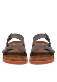 Rieker Klapki 21190-40 Szary. Kolor: szary. Materiał: skóra, nubuk #4