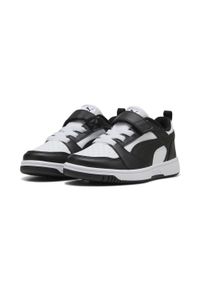 Puma - Dziecięce sneakersy PUMA Rebound V6 Lo PUMA White Black. Kolor: czarny, wielokolorowy, biały