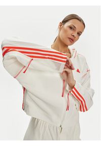 Adidas - adidas Wiatrówka Dance All-Gender Versatile IS0889 Biały Loose Fit. Kolor: biały. Materiał: syntetyk #2