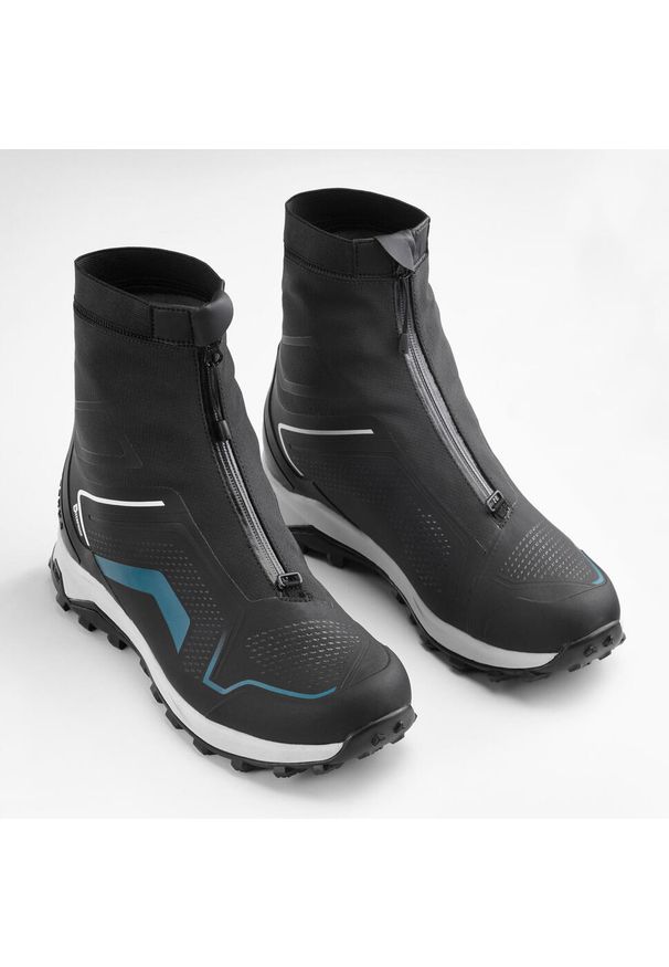 quechua - Buty turystyczne męskie Quechua SH900 Pro mountain Mid wodoodporne. Kolor: szary, turkusowy, niebieski, wielokolorowy. Szerokość cholewki: normalna. Sezon: zima. Sport: turystyka piesza