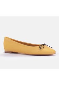 Marco Shoes Baletki Passo żółte. Zapięcie: sznurówki. Kolor: żółty #5