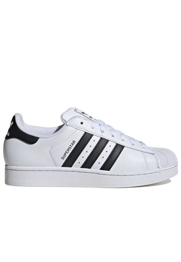 Adidas - Buty unisex adidas Originals Superstar II IH8659 - białe. Zapięcie: pasek. Kolor: biały. Materiał: guma, skóra. Szerokość cholewki: normalna. Wzór: aplikacja. Sezon: lato. Model: Adidas Superstar
