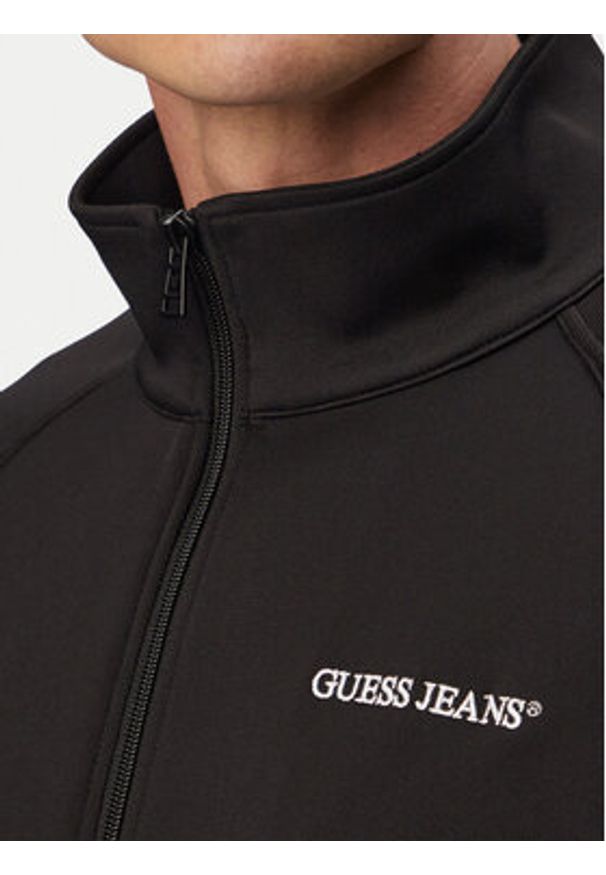 Guess Jeans Bluza M6GQZ2 KB212 Czarny Regular Fit. Kolor: czarny. Materiał: syntetyk