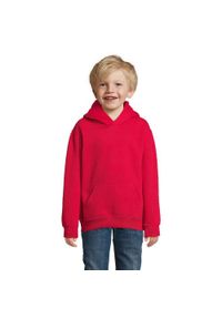 SOL'S - Bluza Z Kapturem Dla Dzieci. Typ kołnierza: kaptur. Kolor: czerwony
