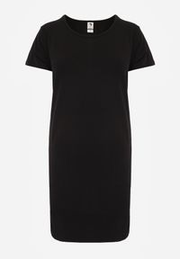 Born2be - Czarna Sukienka z Bawełny o Pudełkowym Kroju z Kieszeniami Briarspark. Okazja: do pracy, na co dzień. Kolor: czarny. Materiał: bawełna. Typ sukienki: proste, sportowe. Styl: sportowy, casual #5