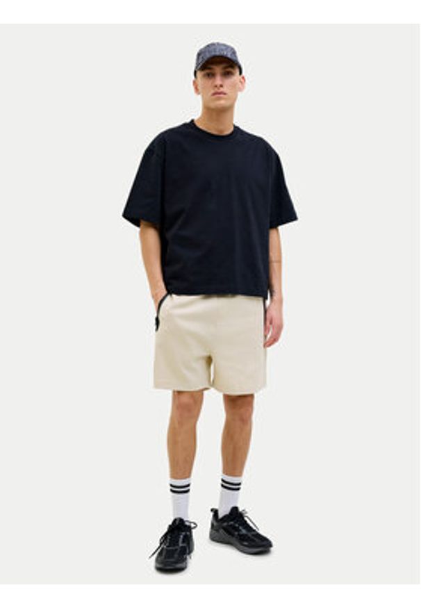 Jack & Jones Szorty sportowe Gordon Fusion 12273304 Beżowy Regular Fit. Kolor: beżowy. Materiał: bawełna. Styl: sportowy