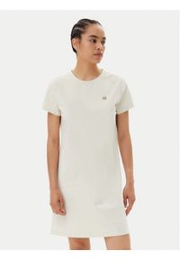 EA7 Emporio Armani Sukienka codzienna 7W000084 AF12484 U1112 Beżowy Regular Fit. Okazja: na co dzień. Kolor: beżowy. Materiał: bawełna. Typ sukienki: proste. Styl: casual