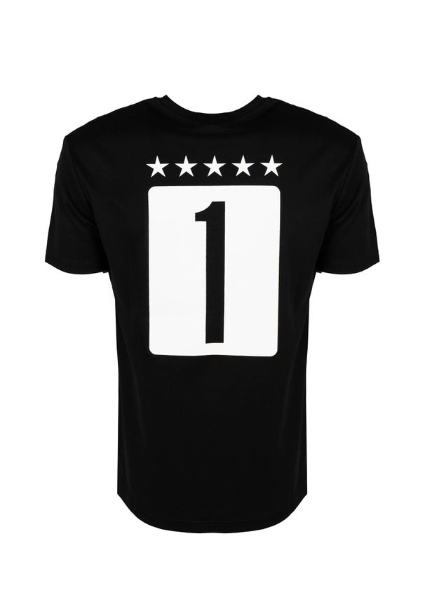 Les Hommes T-shirt | LF224302-0700-9001 | Grafic Print | Mężczyzna | Czarny. Okazja: na co dzień. Kolor: czarny. Materiał: bawełna. Wzór: nadruk. Styl: casual