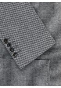 Pako Lorente - PAKO LORENTE - Szara marynarka w pepitkę z dzianiny. Kolor: szary. Materiał: dzianina. Sezon: jesień #5