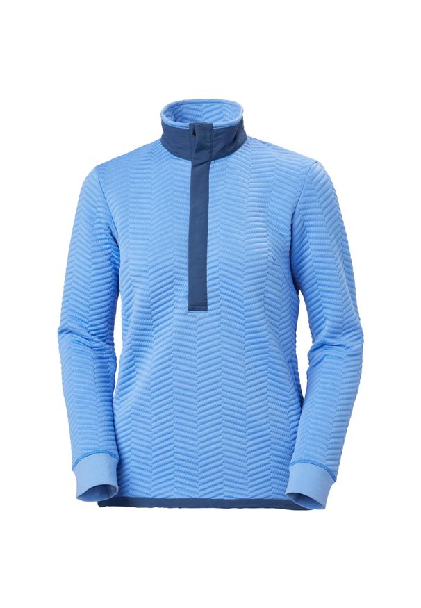 Sweter damski Helly Hansen Lillo snap. Kolor: niebieski. Materiał: polar. Sezon: zima