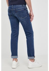 Trussardi Jeans - Trussardi jeansy męskie. Kolor: niebieski #4