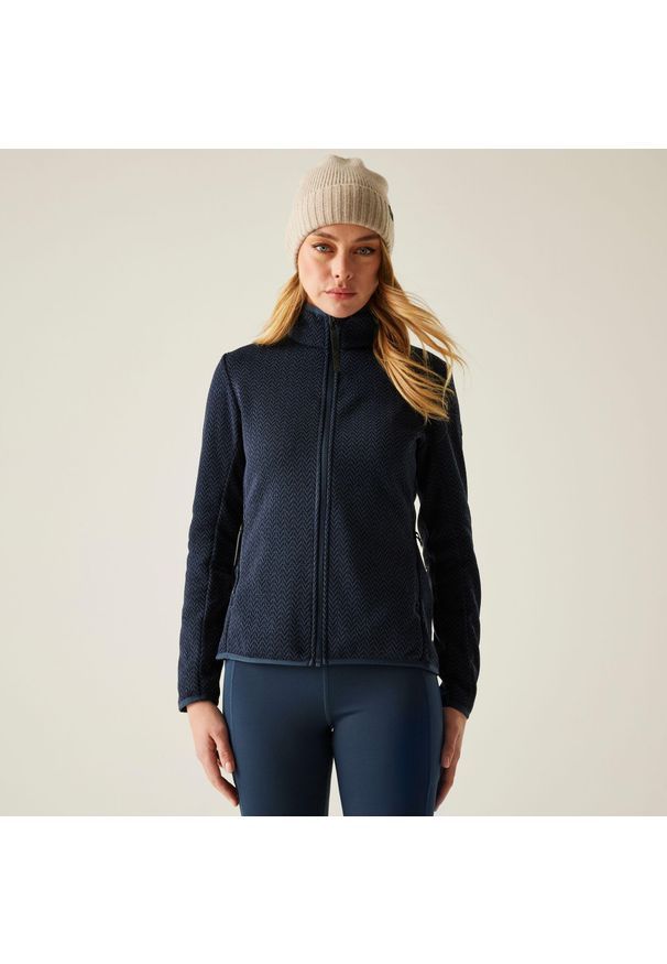 Regatta - Polar damski rozsuwany Elzie. Kolor: niebieski. Materiał: polar