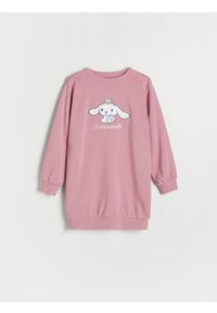 Reserved - Dresowa sukienka Cinnamoroll - fioletowy. Kolor: fioletowy. Materiał: dresówka #1