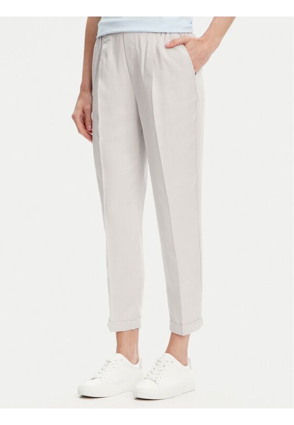 United Colors of Benetton - United Colors Of Benetton Spodnie materiałowe 4Y09DF079 Szary Regular Fit. Kolor: szary. Materiał: lyocell