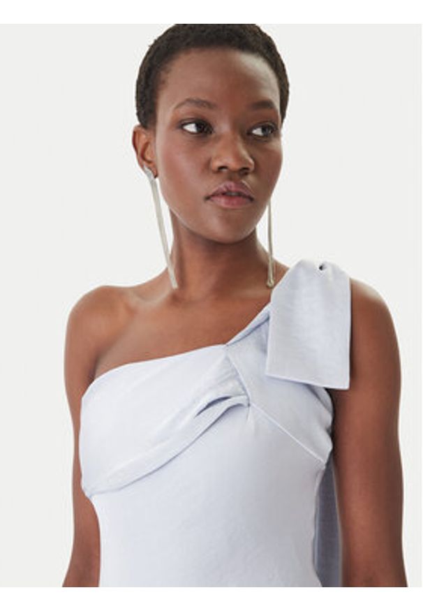 Eleh Sukienka wieczorowa SS260382 Błękitny Slim Fit. Kolor: niebieski. Materiał: syntetyk. Styl: wizytowy