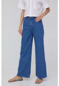 Lee jeansy STELLA A LINE STONEWASH AVA damskie high waist. Stan: podwyższony. Kolor: niebieski