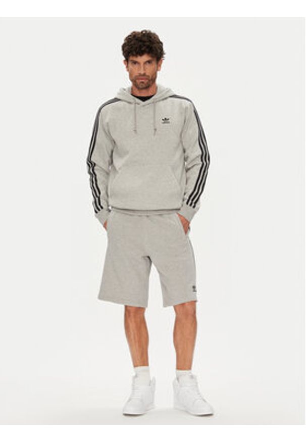 Adidas - adidas Bluza adicolor Classics 3-Stripes JY1376 Szary Regular Fit. Kolor: szary. Materiał: bawełna