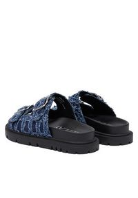 Replay - REPLAY Klapki GWF5E.000.C0015T Niebieski. Kolor: niebieski. Materiał: materiał #3