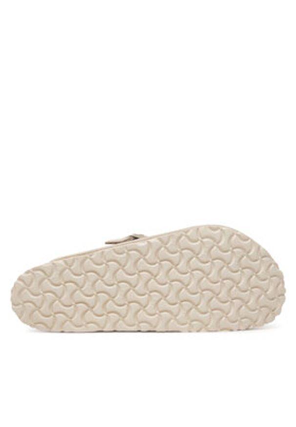 Birkenstock Klapki Boston 1031623 Beżowy. Kolor: beżowy. Materiał: skóra, zamsz
