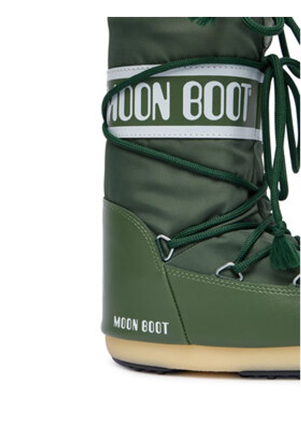 Moon Boot Śniegowce Mb Icon Nylon 80D1400440 S Zielony. Kolor: zielony. Materiał: skóra