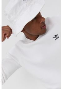adidas Originals Bluza męska kolor biały z nadrukiem. Okazja: na co dzień. Kolor: biały. Materiał: dzianina, poliester. Długość rękawa: raglanowy rękaw. Wzór: nadruk. Styl: casual #3