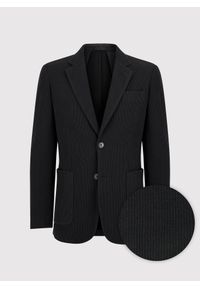 Pako Lorente - PAKO LORENTE – Bawełniana marynarka męska w kolorze czarnym. Okazja: na co dzień. Kolor: czarny, zielony. Materiał: bawełna. Styl: casual