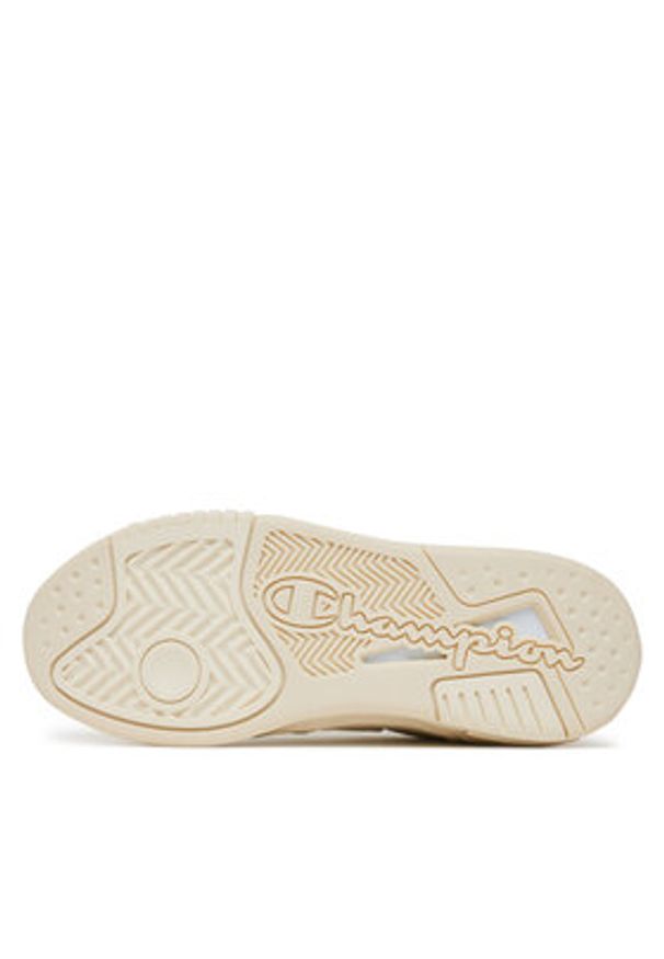 Champion Sneakersy ZN80 LOW BOUCLET S11701-WW017 Écru. Materiał: skóra