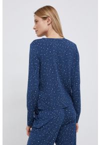 GAP Longsleeve piżamowy damski kolor granatowy. Kolor: niebieski. Materiał: dzianina. Długość: długie #2