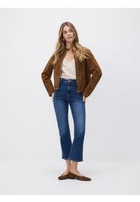 Reserved - Jeansy flare - niebieski. Kolor: niebieski #1