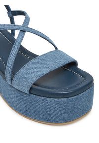 Pollini Sandały SA16318I0MTQ0707 Niebieski. Kolor: niebieski. Materiał: materiał #4