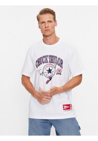 Converse T-Shirt Chuck Retro Ct Collegiate Ss Tee 10025293-A03 Biały Regular Fit. Kolor: biały. Materiał: bawełna. Styl: retro