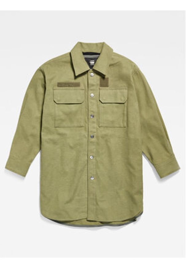 G-Star RAW - G-Star Raw Kurtka przejściowa D23023-C838-B212 Zielony Oversize. Kolor: zielony. Materiał: bawełna