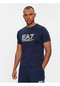 EA7 Emporio Armani T-Shirt 3DPT81 PJM9Z 1554 Granatowy Regular Fit. Kolor: niebieski. Materiał: bawełna #1