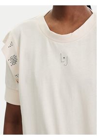 Liu Jo Sport Bluzka TA6030 JS923 Beżowy Regular Fit. Kolor: beżowy. Materiał: bawełna. Styl: sportowy #2