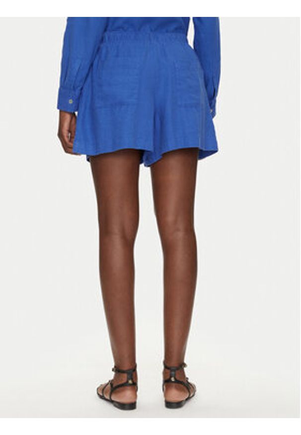 GAP - Gap Szorty materiałowe 713386-04 Niebieski Regular Fit. Kolor: niebieski. Materiał: len, wiskoza