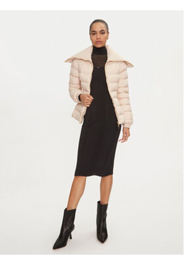 Elisabetta Franchi Kurtka zimowa PI-76D-46E2-V680 Écru Regular Fit. Materiał: syntetyk. Sezon: zima