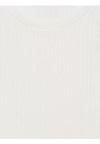 Big-Star - Koszulka damska w prążek biała Imija 100. Kolor: biały. Materiał: prążkowany, dzianina, materiał. Wzór: prążki #2