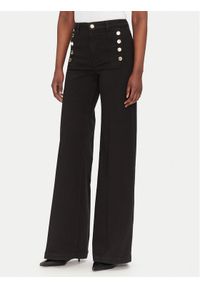 ViCOLO Jeansy DD5144 Czarny Wide Leg. Kolor: czarny