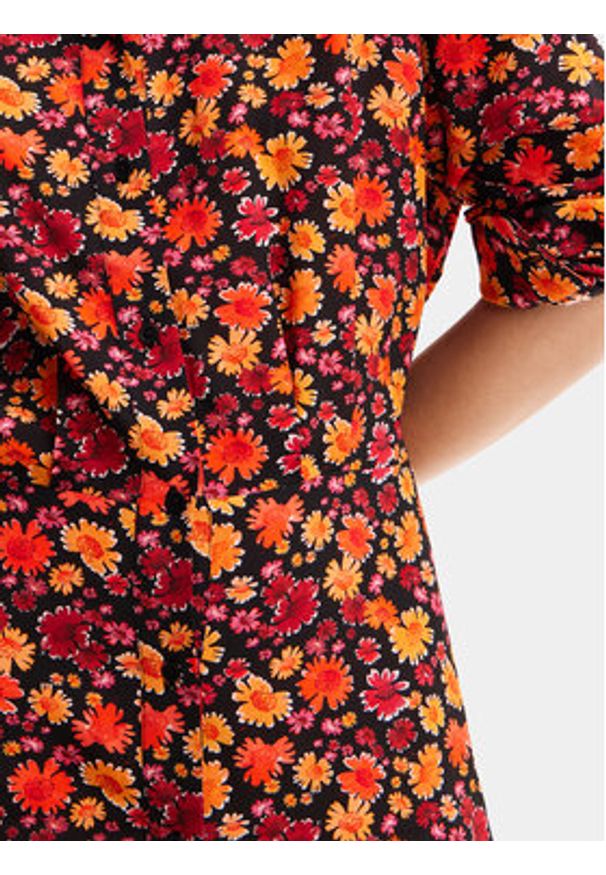 Desigual Sukienka koszulowa Yesh 24SWVW29 Pomarańczowy Regular Fit. Kolor: pomarańczowy. Materiał: wiskoza. Typ sukienki: koszulowe