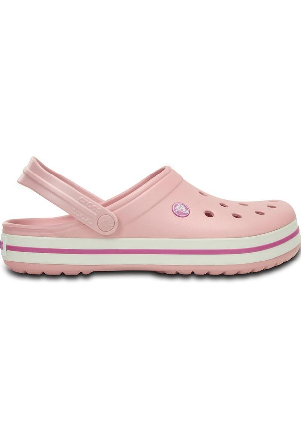Chodaki Crocs Crocband. Kolor: biały, wielokolorowy, różowy. Materiał: materiał, syntetyk