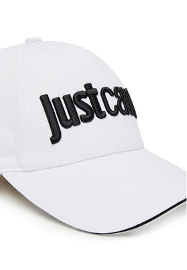 Just Cavalli Czapka z daszkiem 78RAZK30 ZG192 Biały. Kolor: biały. Materiał: materiał, bawełna