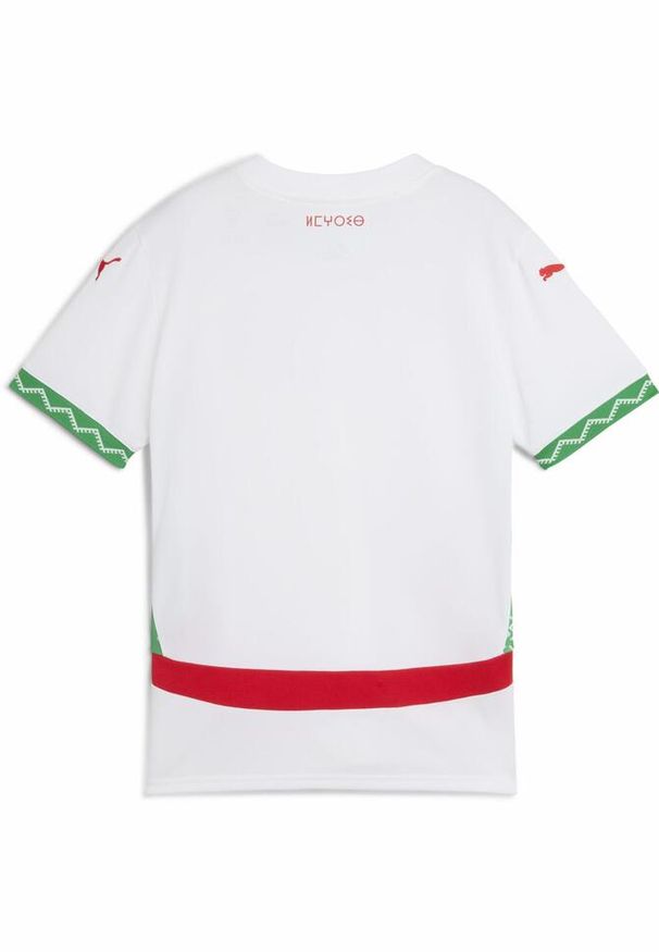 Puma - Koszulka wyjazdowa dla dzieci Maroc CAN 2025. Kolor: biały, czerwony, wielokolorowy, zielony