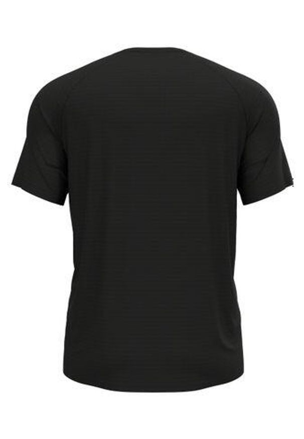 Koszulka męska Odlo ESSENTIAL PRINT T-shirt crew neck s/s. Kolor: czarny. Wzór: nadruk. Sport: fitness