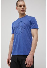 Salewa t-shirt sportowy Alta Via kolor szary. Kolor: niebieski. Materiał: poliester, materiał, włókno, bawełna. Styl: sportowy