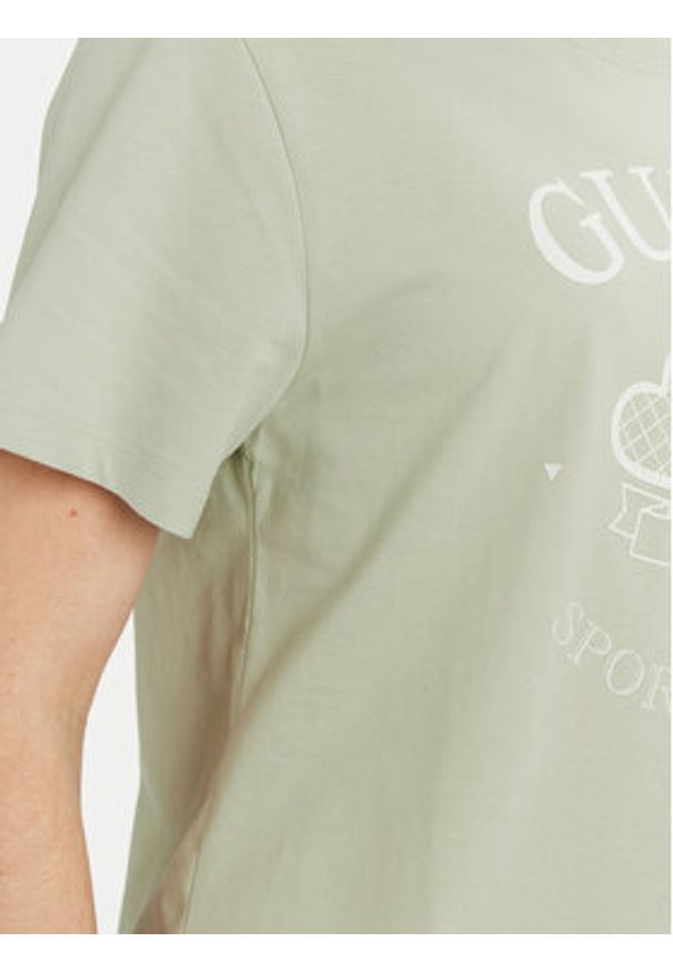 Guess T-Shirt V5GI04 I3Z14 Zielony Regular Fit. Kolor: zielony. Materiał: bawełna