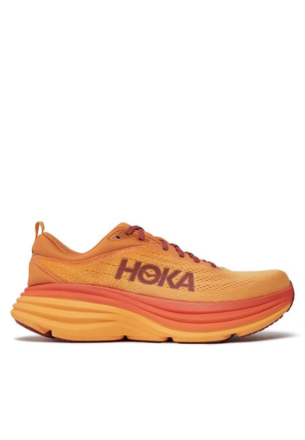 HOKA - Hoka Buty do biegania Bondi 8 1123202 Pomarańczowy. Kolor: pomarańczowy. Materiał: materiał