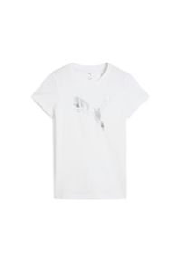 Koszulka damska Puma Ess Metallic. Kolor: wielokolorowy, biały #1