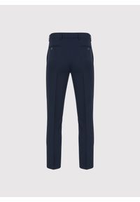 Pako Lorente - PAKO LORENTE – Granatowe spodnie ganiturowe. Kolor: niebieski. Materiał: poliester, elastan, wiskoza. Wzór: gładki. Styl: elegancki, młodzieżowy #2
