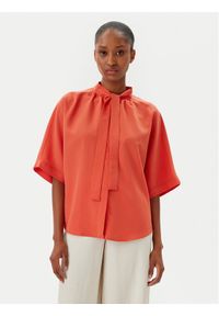 Marc O'Polo Bluzka 503 0840 41013 Czerwony Relaxed Fit. Typ kołnierza: polo. Kolor: czerwony. Materiał: lyocell