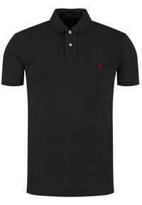 Polo Ralph Lauren Polo Core Replen 710795080 Czarny Slim Fit. Typ kołnierza: polo. Kolor: czarny. Materiał: bawełna